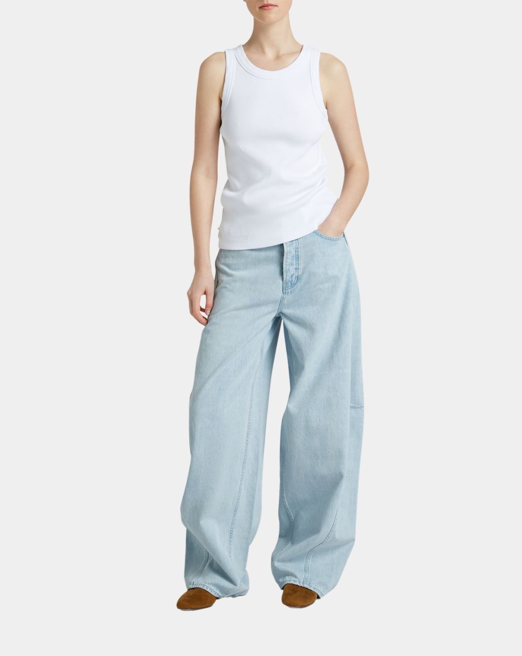 Denham Maki RSLI Barrel Jeans Light Blue
