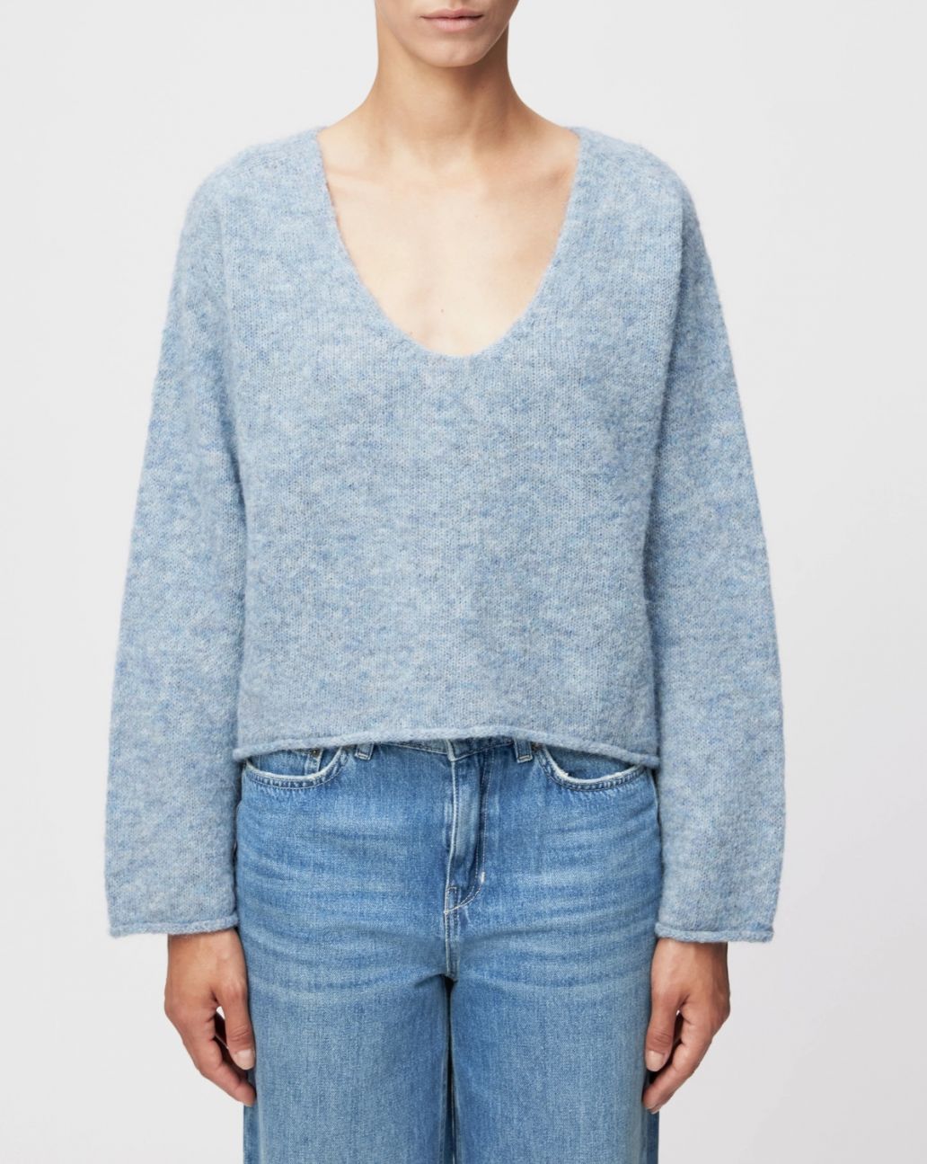 Drykorn Somaija Alpaca Trui Blauw