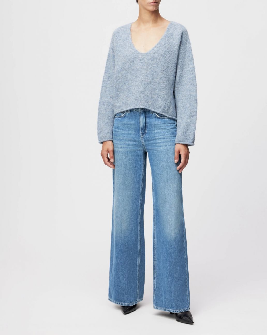 Drykorn Somaija Alpaca Trui Blauw