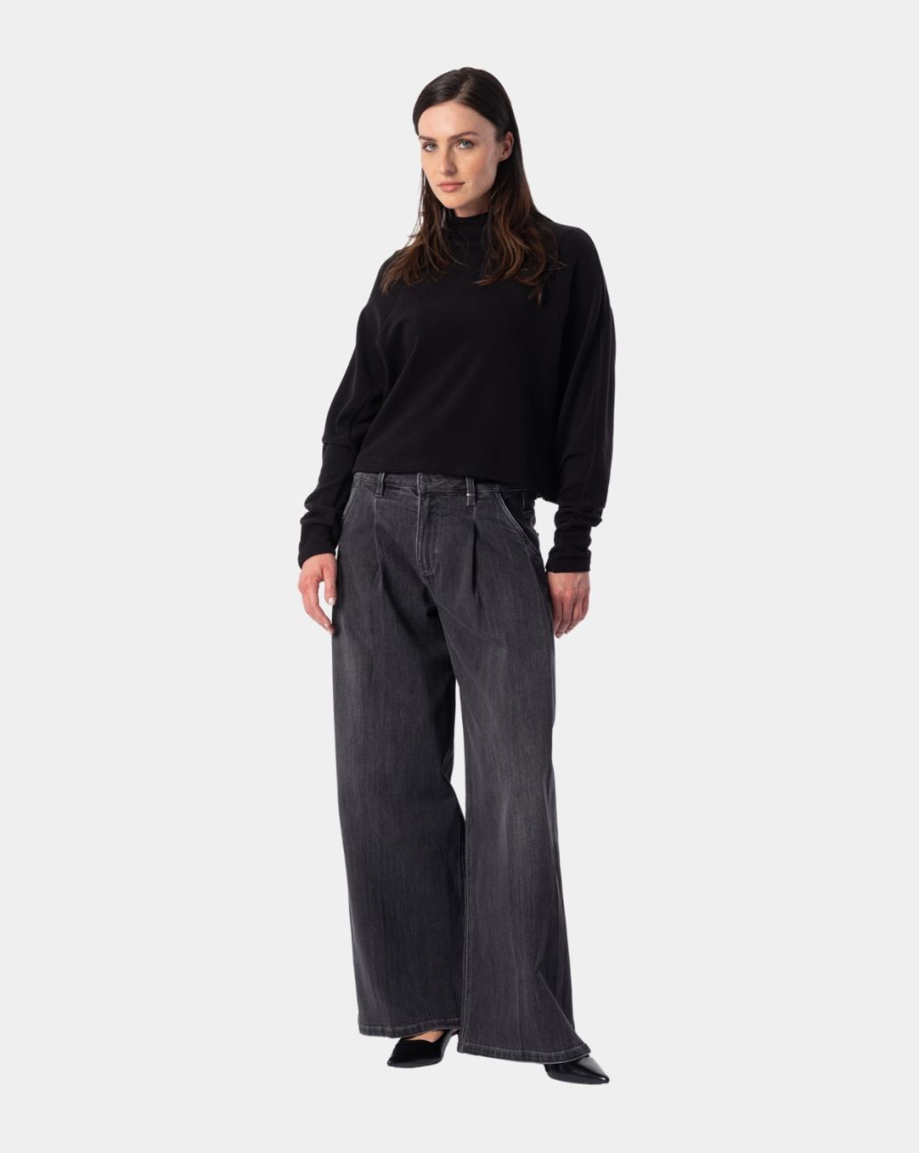 Elias Rumelis Kana Mouse Grey wide leg jeans