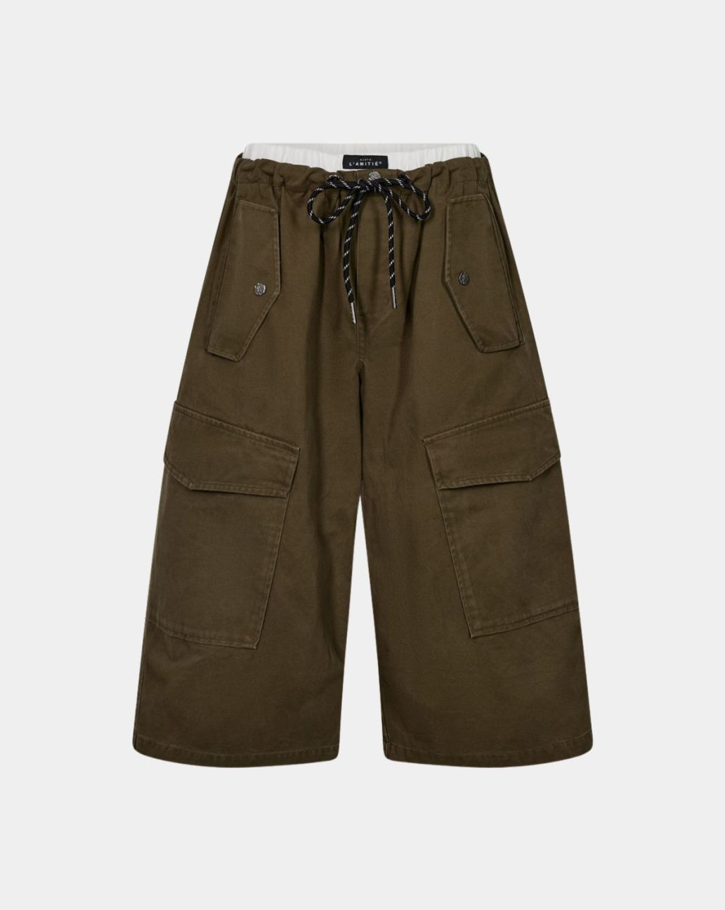 Haute L’Amitié Pull On Cargo Bermudas Army
