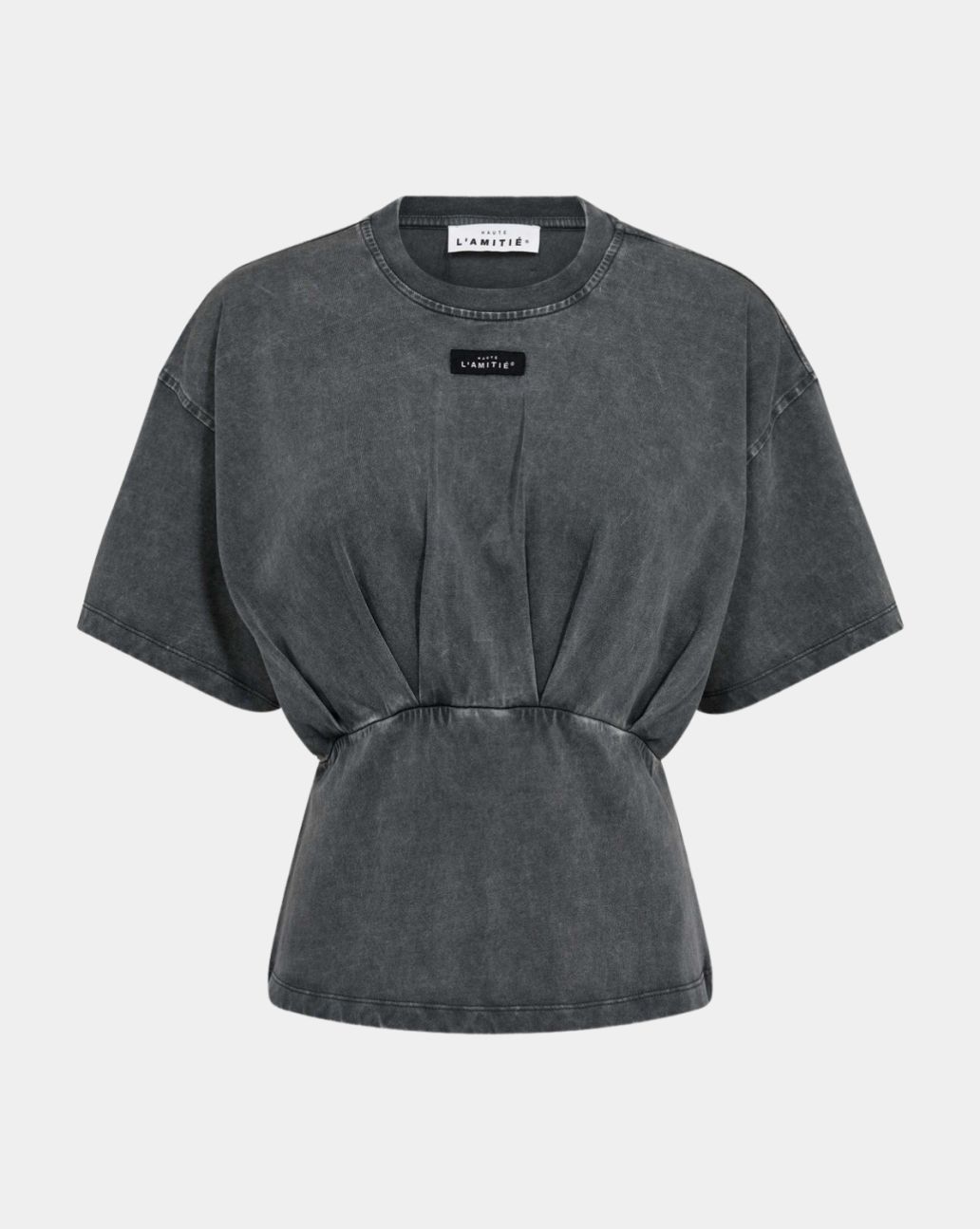 Haute L'Amitié Romie Acid Pleat Tee Grijs
