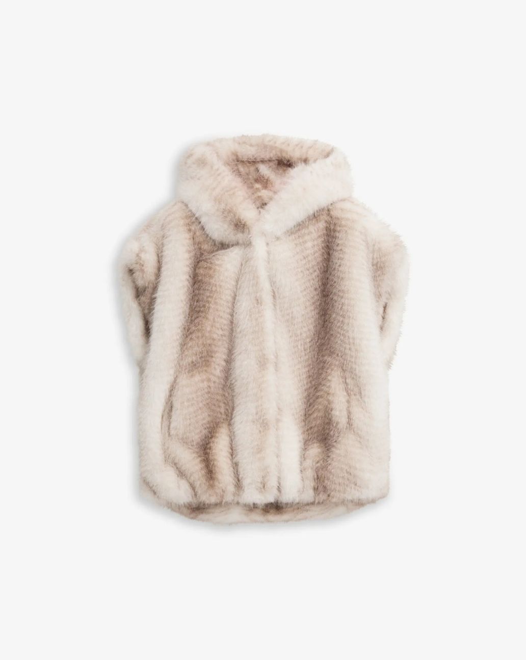 IBN Posh Faux Fur Vest Cream