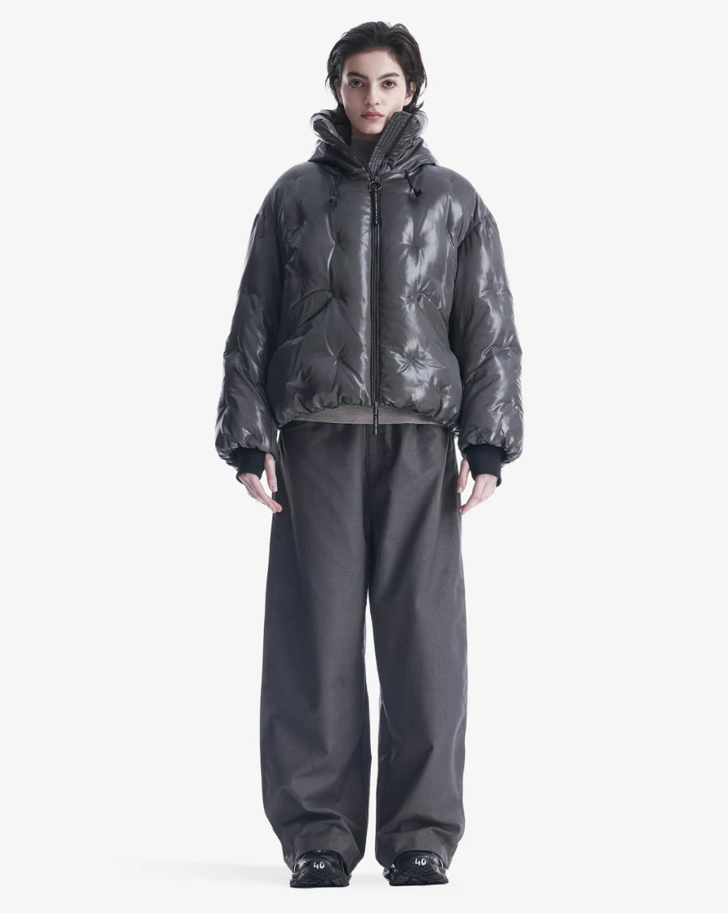 Krakatau TORRCA Quilted Jacket Dark Grey Qw506