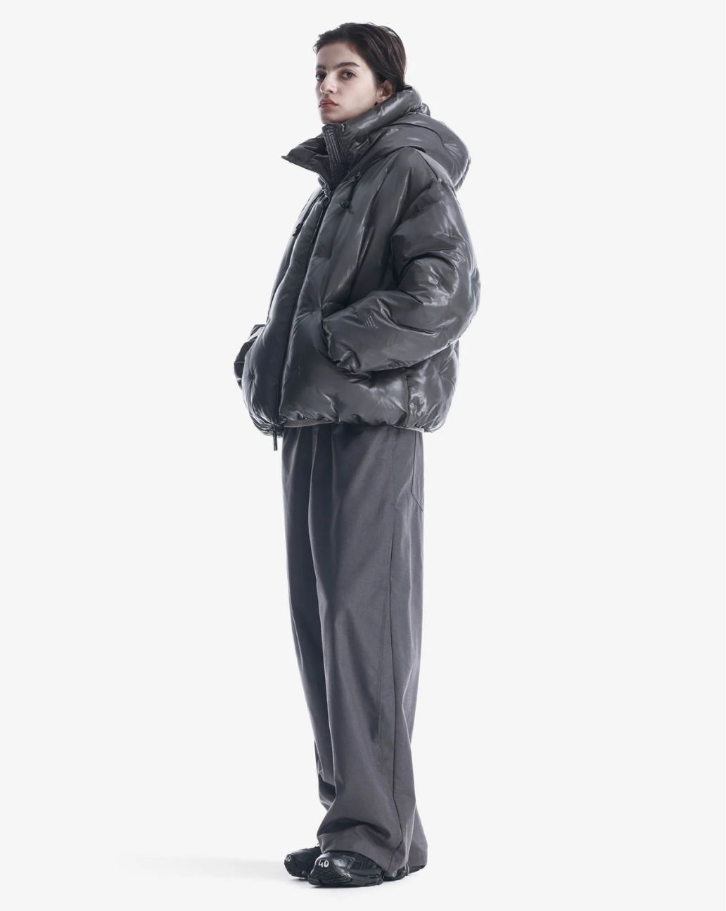 Krakatau TORRCA Quilted Jacket Dark Grey Qw506