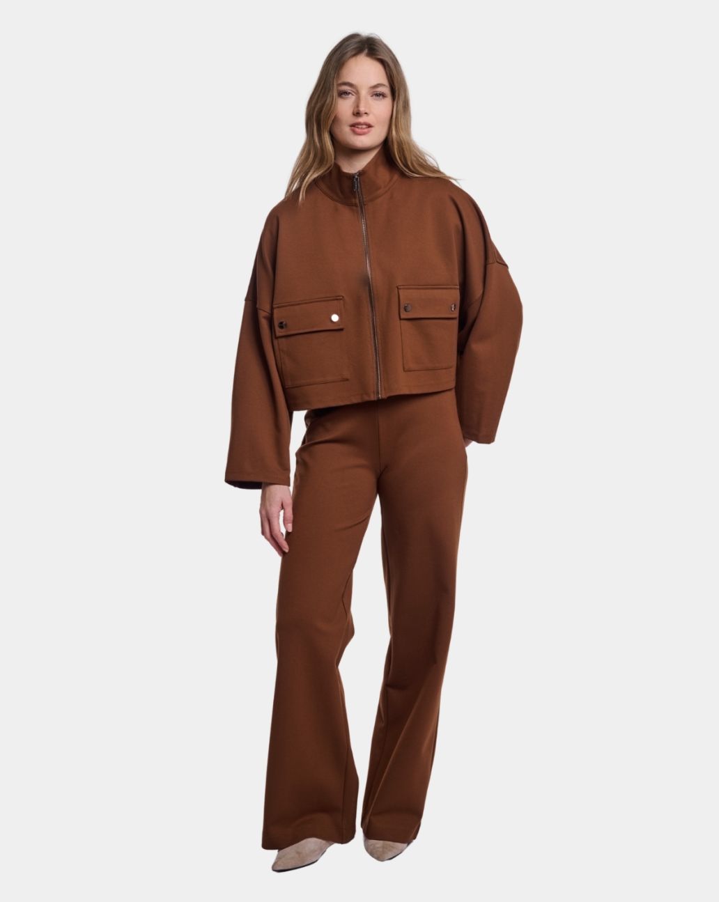 Rino&Pelle Habi  Wide Leg Pants Cinnamon Toast 