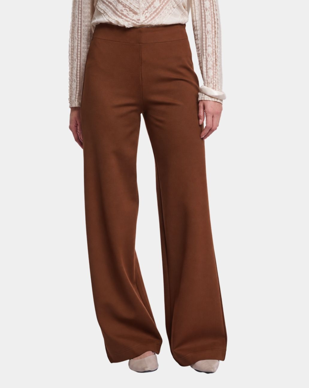 Rino&Pelle Habi  Wide Leg Pants Cinnamon Toast 