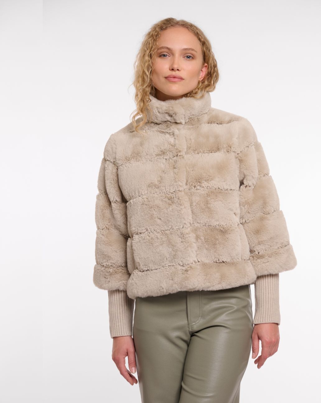 Rino&Pelle Feline Faux Fur Jacket Birch