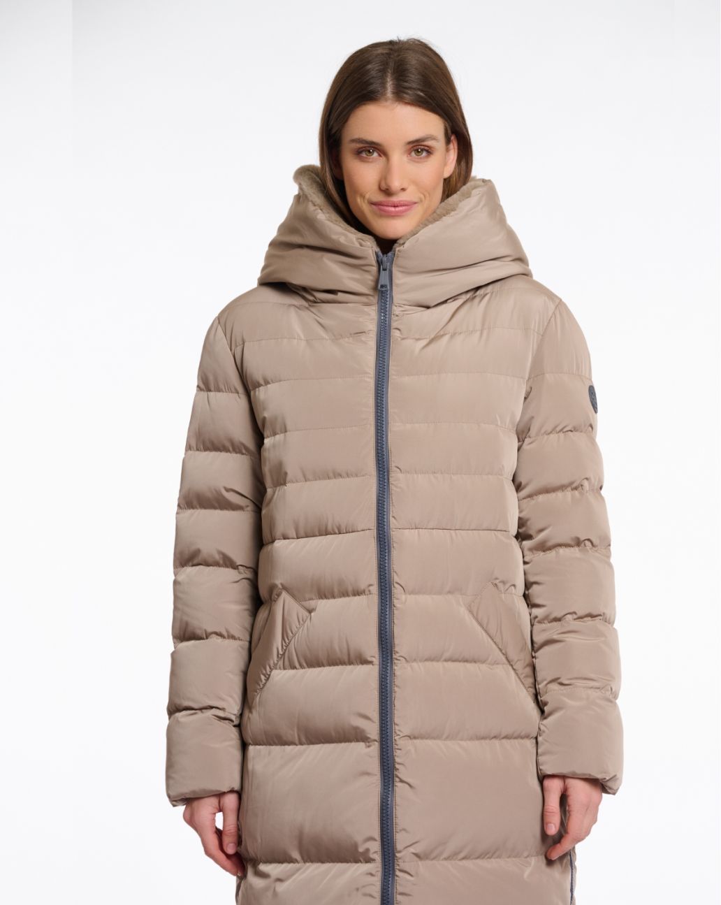Rino & Pelle Keilafur Long Padded Coat Toffe
