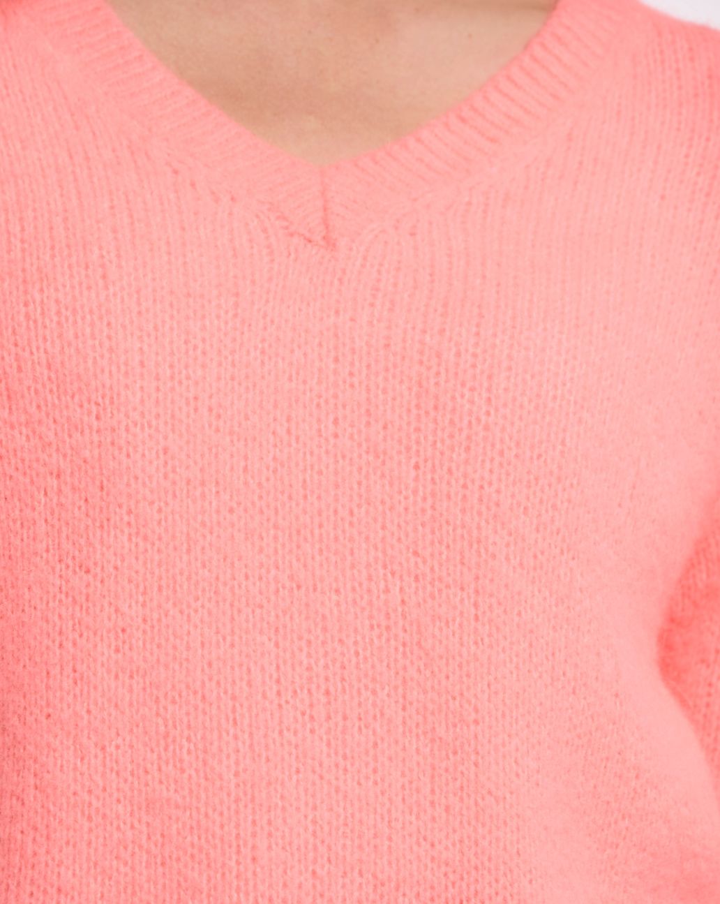 Rino&Pelle Melina V-Neck Pullover Neon Coral