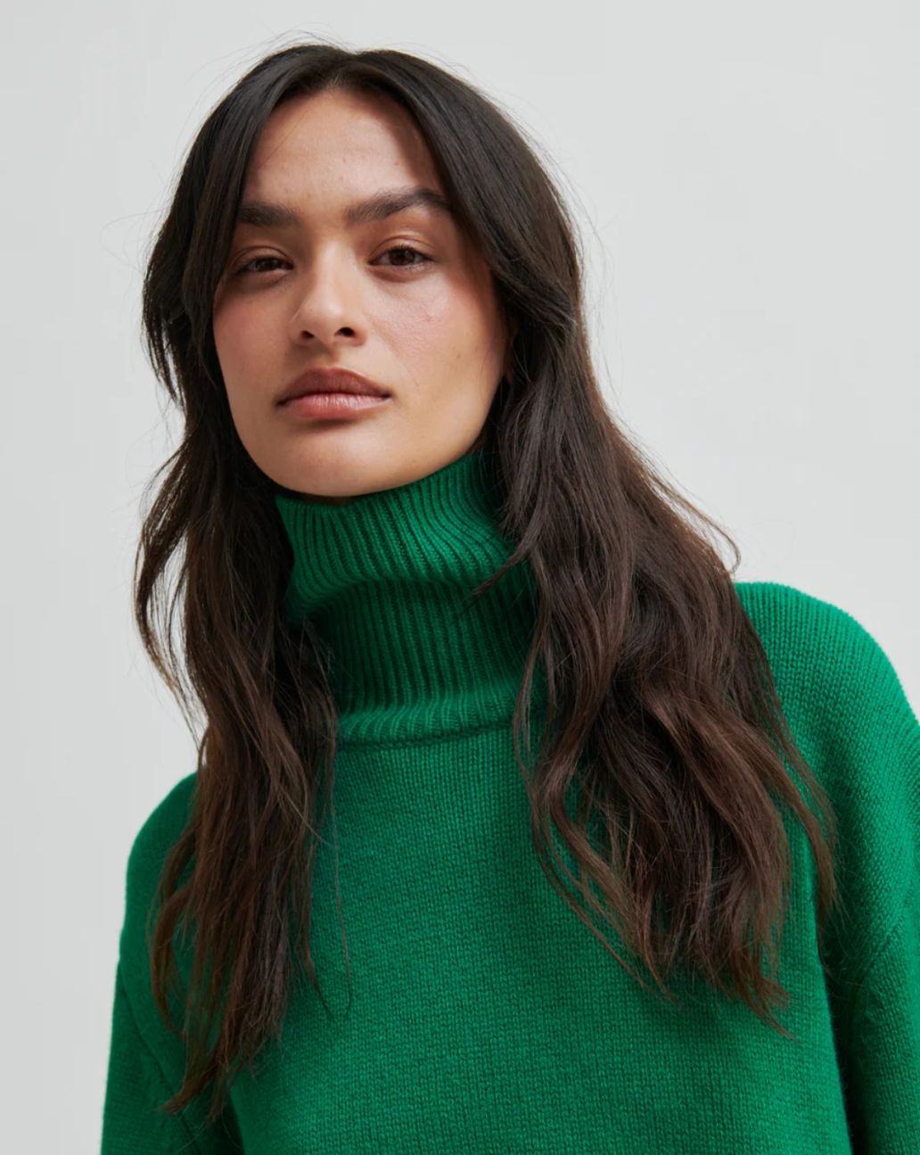 Second Female Alpha Knit T-Neck Green