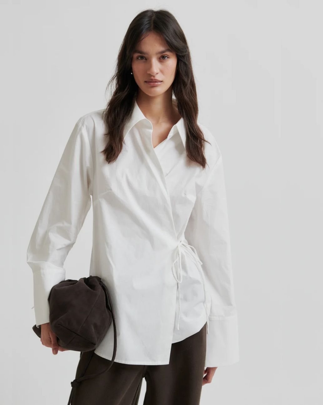 Second Female Noova Wrap Shirt Blouse Wit