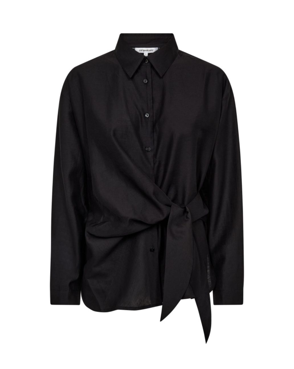 Co'Couture Idina Tie Shirt Black