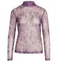 Co'Couture Mauve Mesh Turtleneck Purple