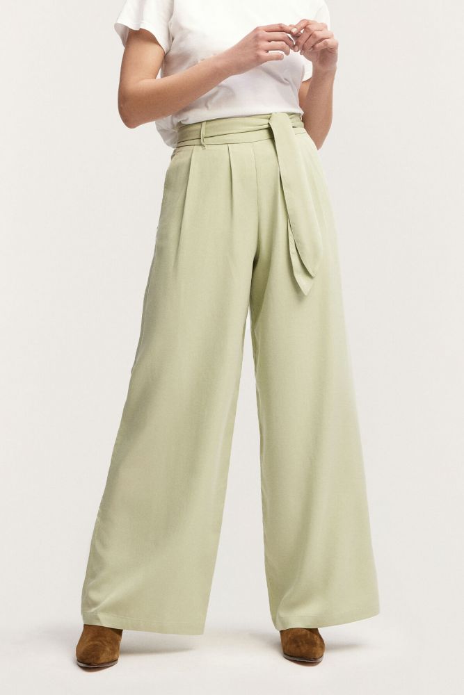 Denham Palazzo Pantalon Green