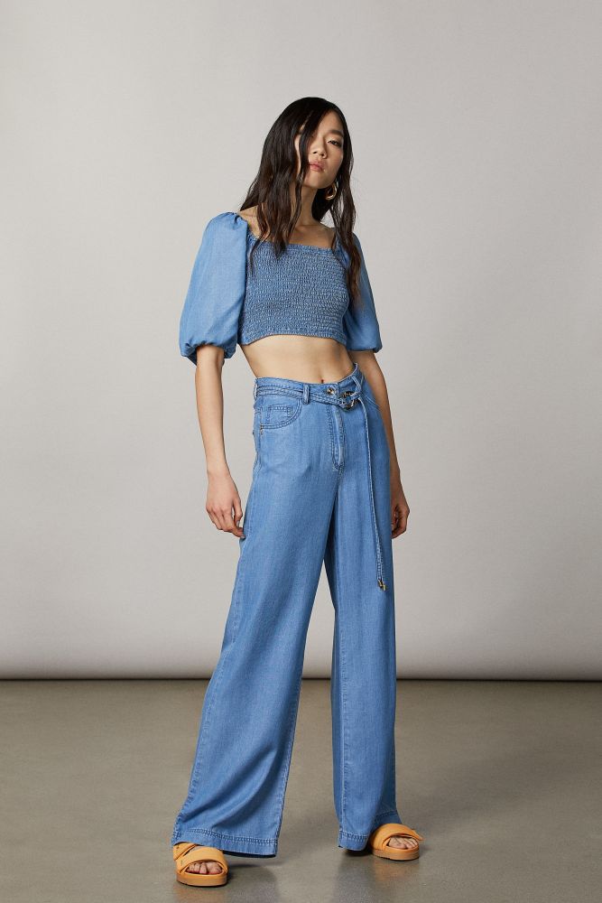 Patrizia Pepe Flared Pants Blue