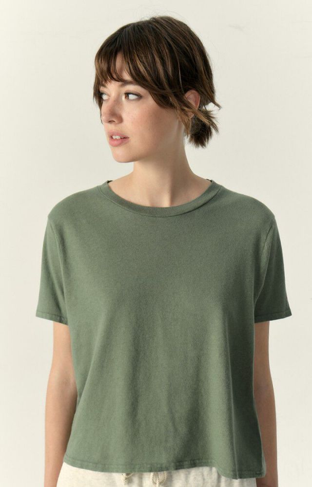 American Vintage T-Shirt Lop02 Vintage Grey Green