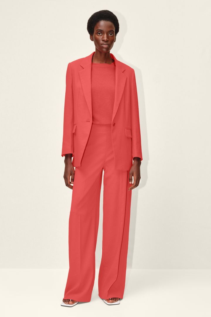 Tibi red blazer hot sale