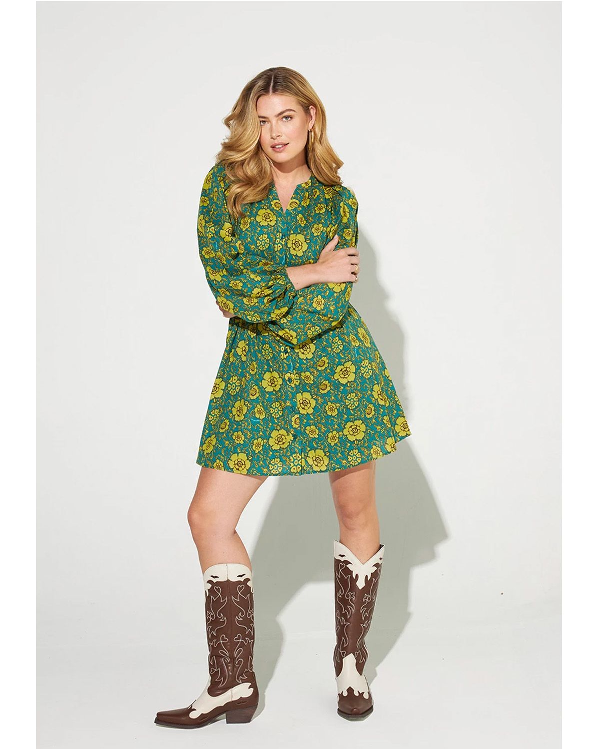 Harper Yve Green Jess dress online kopen bij LDH Moda. Jess DR