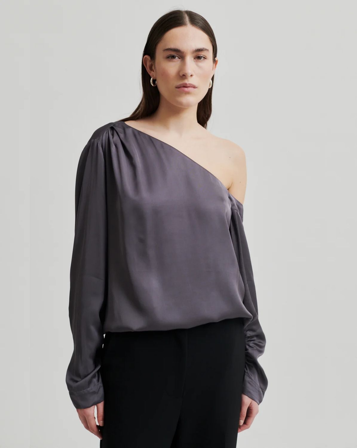 Single shoulder blouse best sale