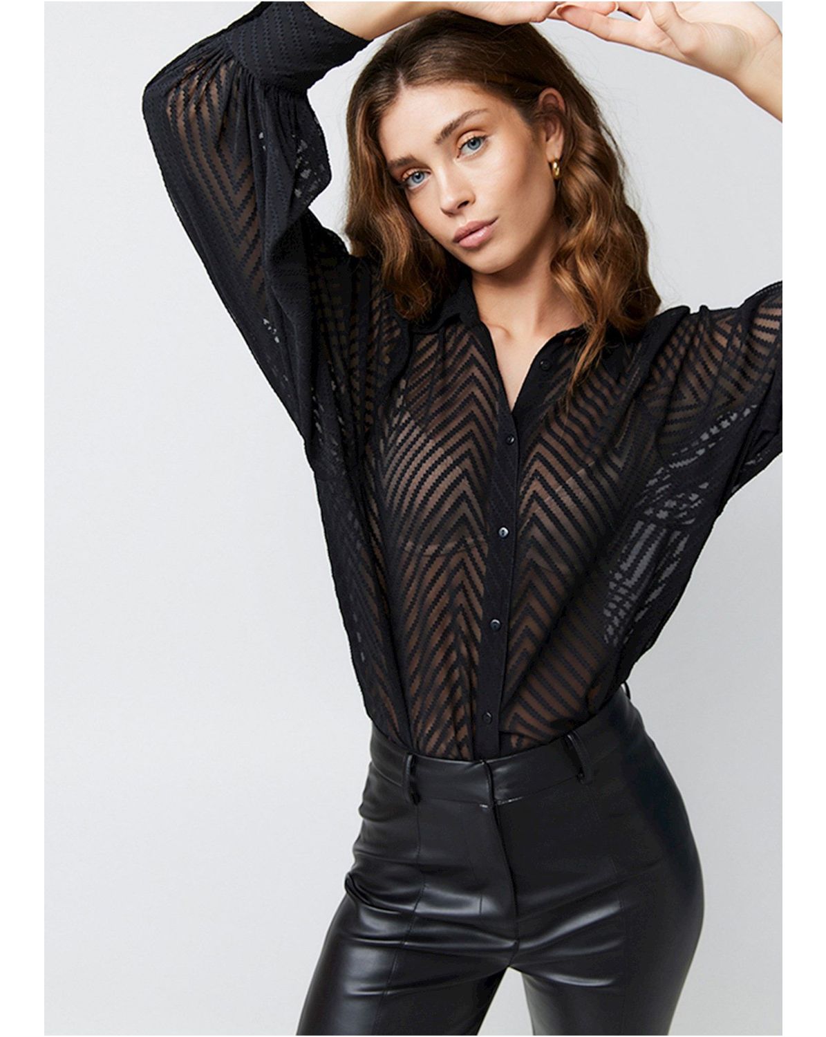 Mesh 2025 blouse zwart