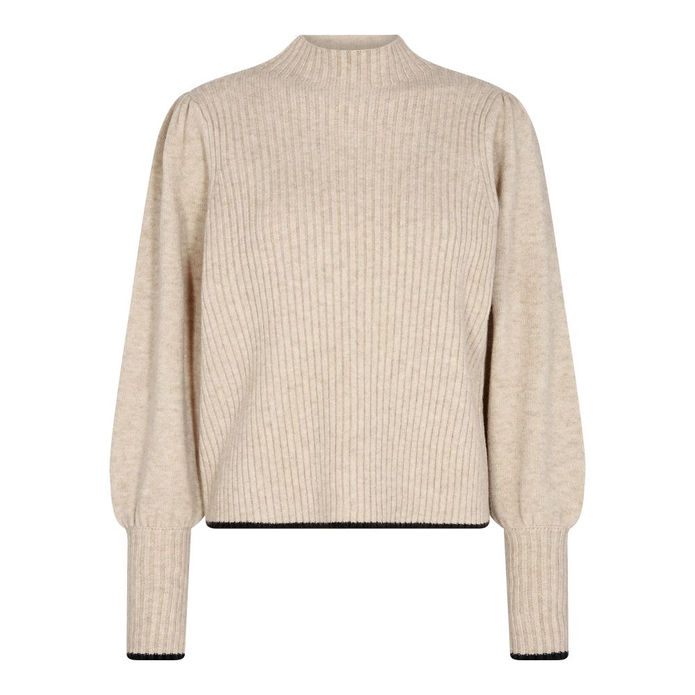 Co'Couture Row Puff Knit Beige