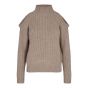 Co'Couture Row Off Shoulder Knit Champagne