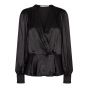 Co'Couture Harvey Wrap Blouse Black