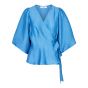 Co'Couture Ronda Wrap Blouse New Blue