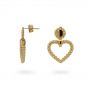 24Kae Statement Earrings Heart Shaped 42405Y