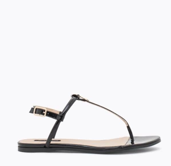 Patrizia Pepe Sandal Lakleer Zwart